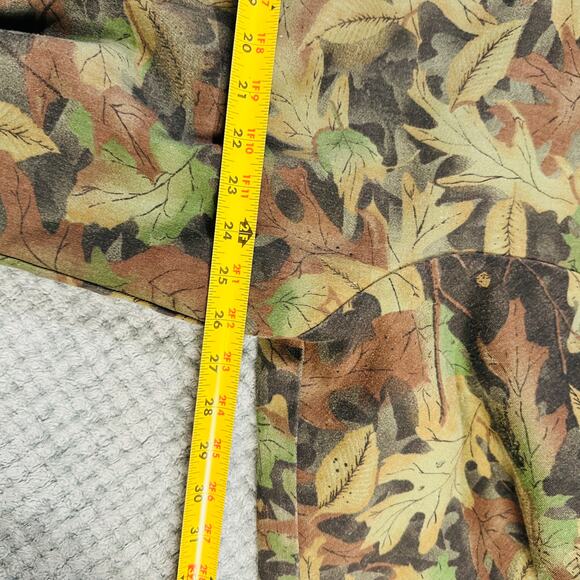 Vintage Gander Mtn Camo Leaf Retro Fullzip Bomber Jacket Mens 2XL - Picture 5 of 6